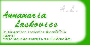 annamaria laskovics business card